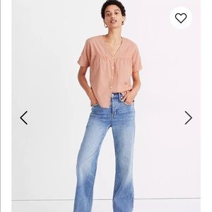 Madewell Rhyme Button Front Top